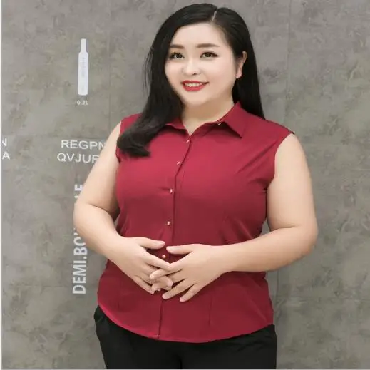 Женская офисная блузка элегантная летняя хлопковая шифоновая без рукавов модель