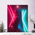Zero Two 002 DARLING in the FRANXX неоновое аниме украшение для дома Декор холст картина для гостиной настенные картины плакаты печать