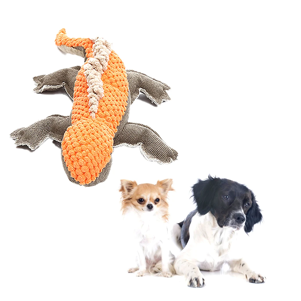 

Legendog Dog Chewing Gnawing Toy Lizard Whistling Plush Animal Shape Pet Dog Chew Interactive Bite Resistant Toys Pet Products
