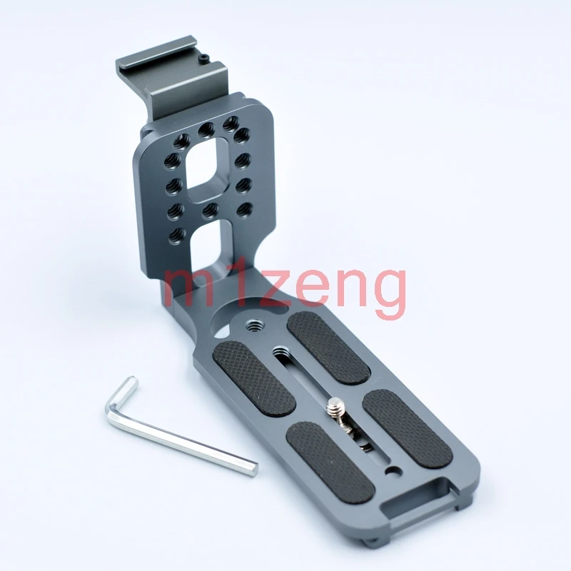 

L130A Universal Vertical Quick Release L Plate/Bracket Holder grip with hotshoe for canon nikon sony fuji camera Zhiyun feiyu