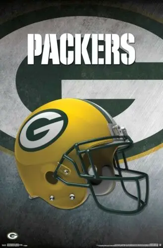 Плакат с логотипом шлема GREEN BAY PACKERS Шелковый Настенный декор комнатная живопись