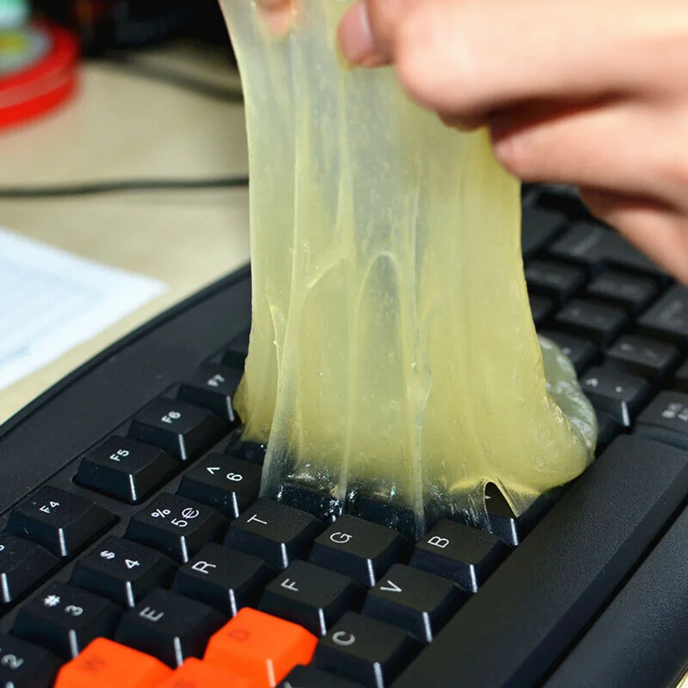 2 шт. клей для чистки автомобиля панель клавиатура экран удаление пыли мягкий