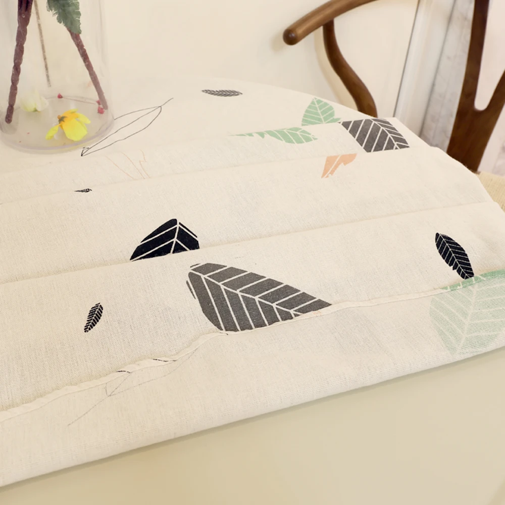 150cm table cloth cotton linen round tablecloth dining table cover nordic printed home decor white green dust cover for kitchen free global shipping