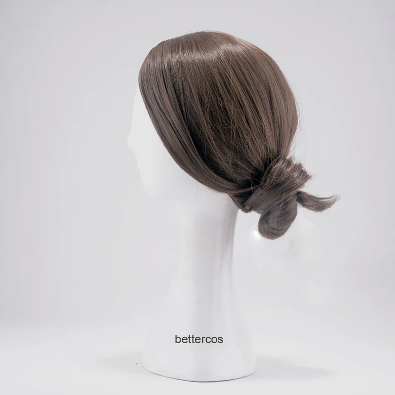 Парик для косплея Кары из Детройта стать человеком короткие темно-коричневые