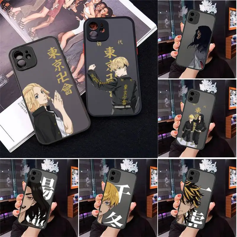 

Tokyo Avengers Phone Case For iPhone 12 11 Mini Pro XR XS Max 7 8 Plus X Matte transparent cover