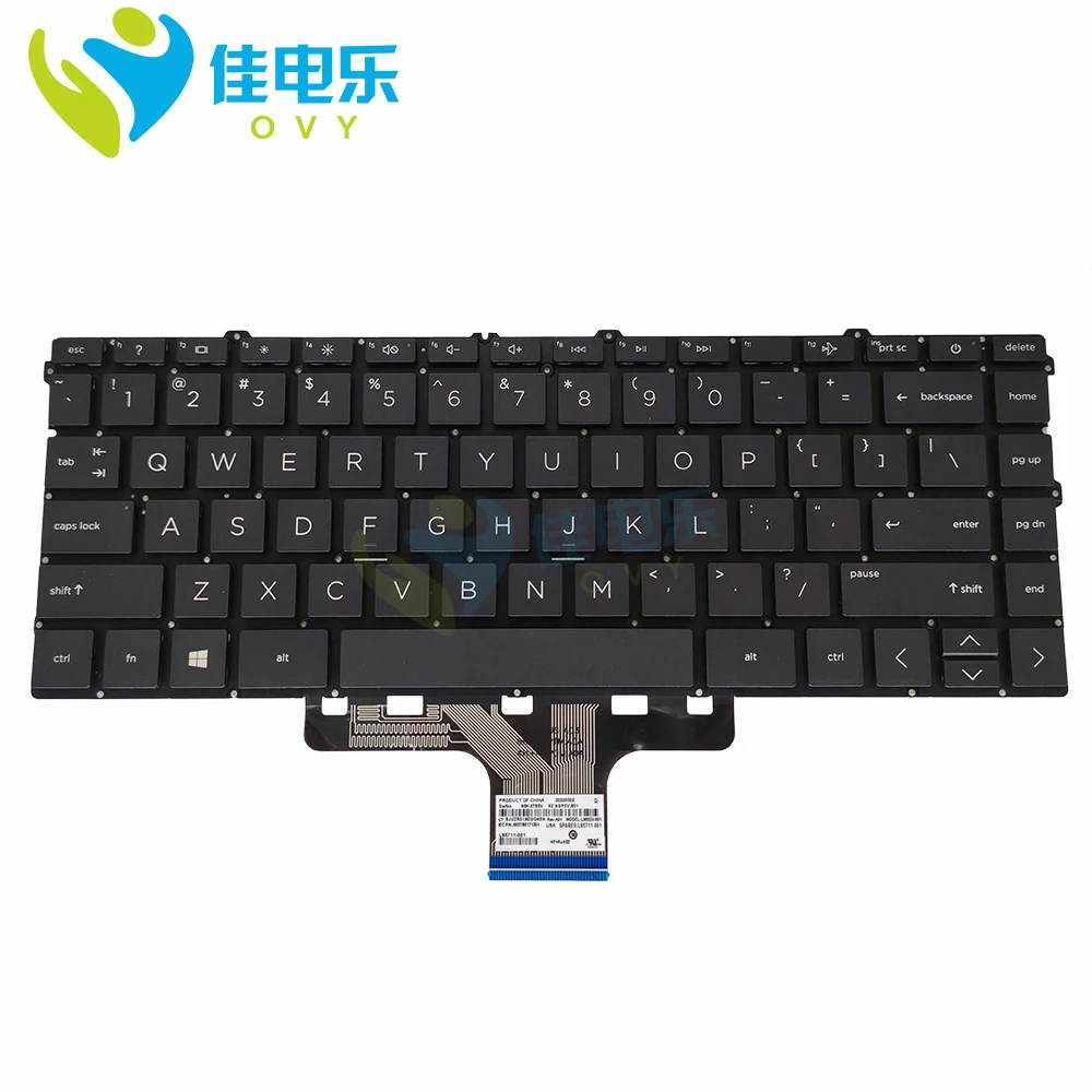 OVY L96524-001 Замена клавиатуры для ноутбука HP pavilion X360 14 14-DV английский США черный