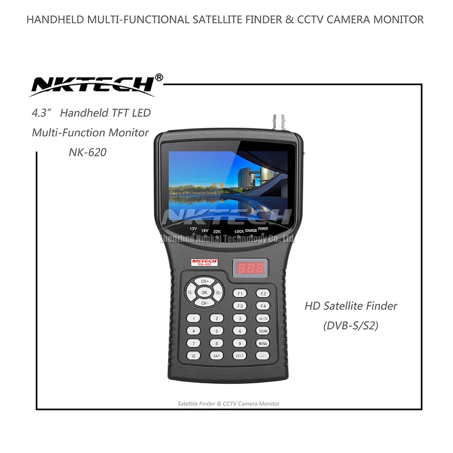 Цифровой спутниковый ТВ сигнал NKTECH HD прибор для поиска цифрового сигнала тестер