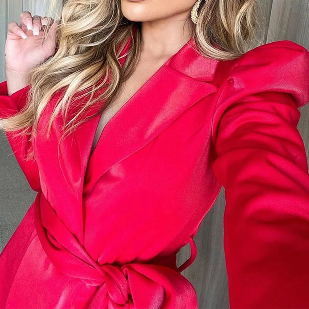 Женский офисный костюм из двух предметов повседневный для офиса с длинным