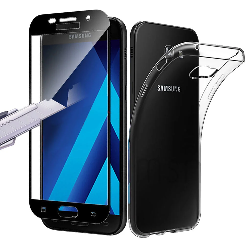 

FILM VITRE VERRE TREMPE INTÉGRAL FOR SAMSUNG A3/A5/A7 A20e/A40/A50 + COQUE SILICONE