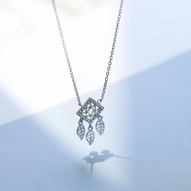 Женское Ожерелье Ловец снов OBEAR посеребренное ожерелье в богемном национальном