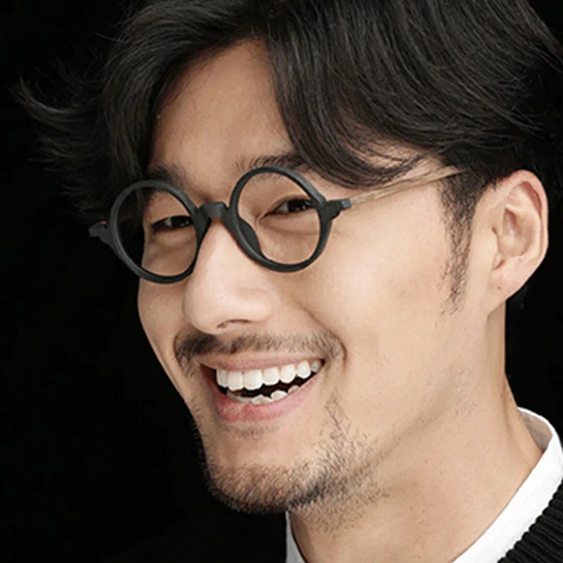 

New Anti-blue Light Fashion Small Round Eyeglasses Women Plastic Optics Computer Eyeglasses Classic Myopia Glasses 2020