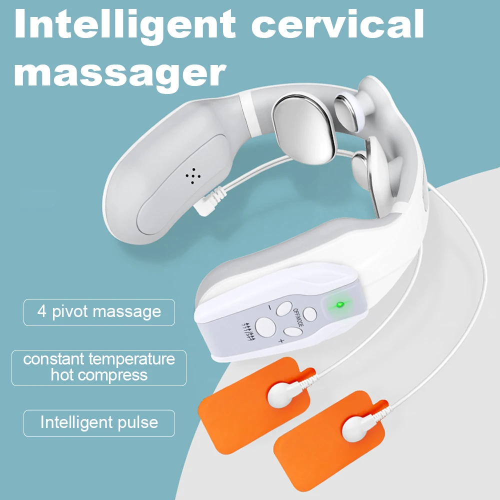 4D Электрический Импульсный акупунктурный массажер для шеи забота о здоровье