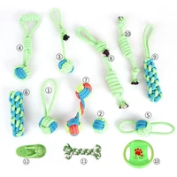 13 styles high quality dogs cotton rope toys green molar toy for small medium large dog hot sales interactive pets supplies