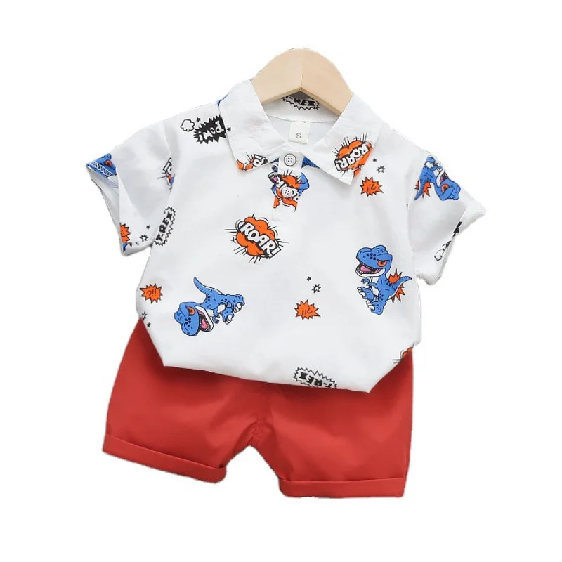 

New Fashion Summer Baby Clothing Children Boy Girl Cotton T Shirt Shorts 2Pcs/sets Toddler Casual Clothes Kids Cartoon Tracksuit