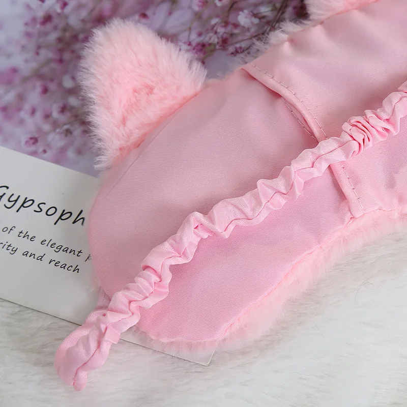 Аниме Сейлор кошка мягкие плюшевые маска для глаз блестящие тени бровей очки сна