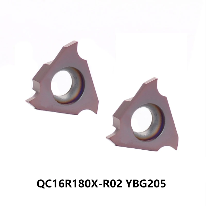 

100% Original QC16R180 QC 16 QC16R180X-R02 YBG205 Carbide Inserts QC16 Lathe Tools Turning Cutter 10pcs/box