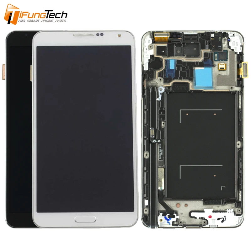 

Original For Samsung Galaxy Note 3 N900 N9005 N900A N900V LCD Display Touch Screen Digitizer Assembly With Frame