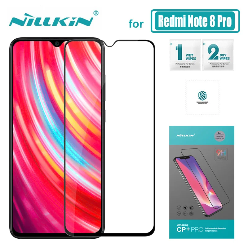 

for Xiaomi Redmi Note 8 Pro Glass Nillkin CP+ Pro Full Cover Tempered Glass Screen Protector for Xiaomi Redmi Note 8 Pro Glass