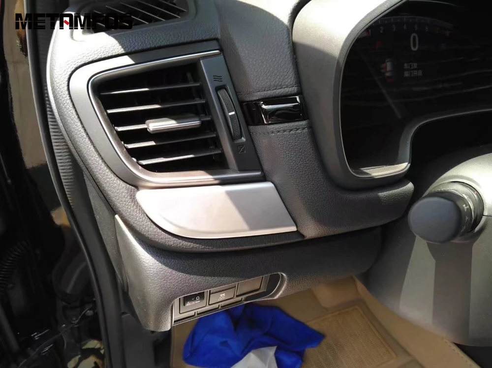 Для Honda CRV 2017 2018 2019 из углеродного волокна центральное управление молдинг отделка