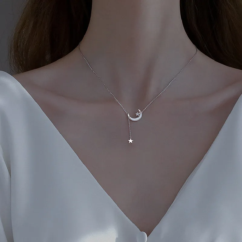 

Подвеска женская серебряная, 925 пробы, с кисточками, в виде звезды, Луны, dz279