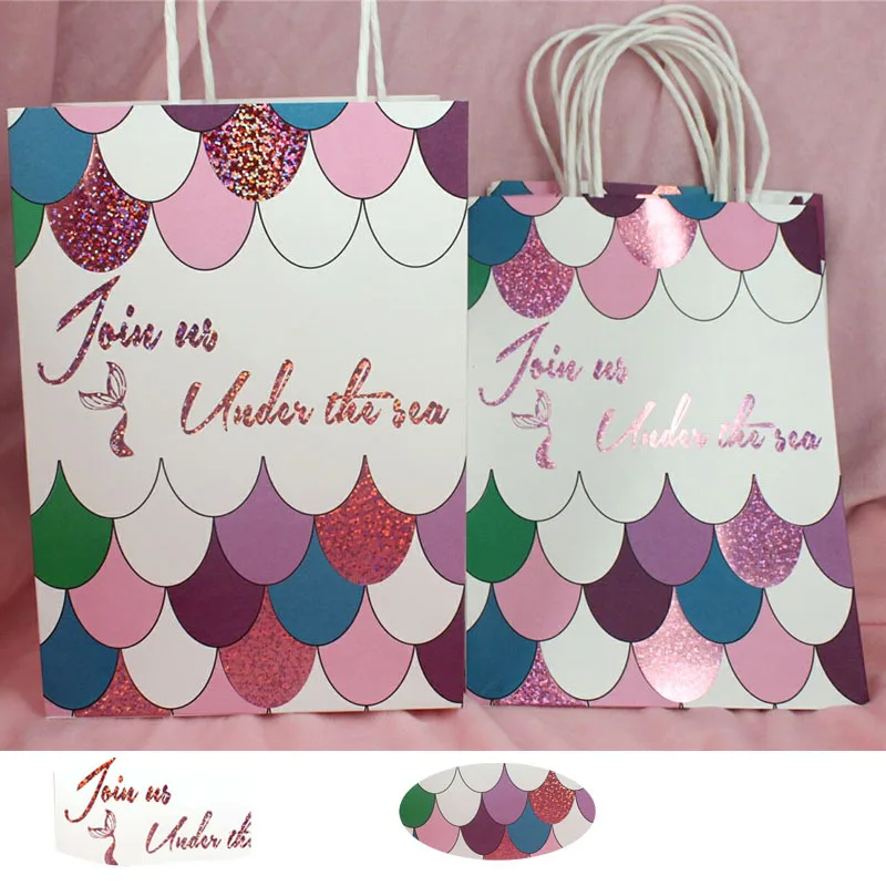 12 шт. бумажные подарочные пакеты для девочек|Подарочные сумки и упаковка| |