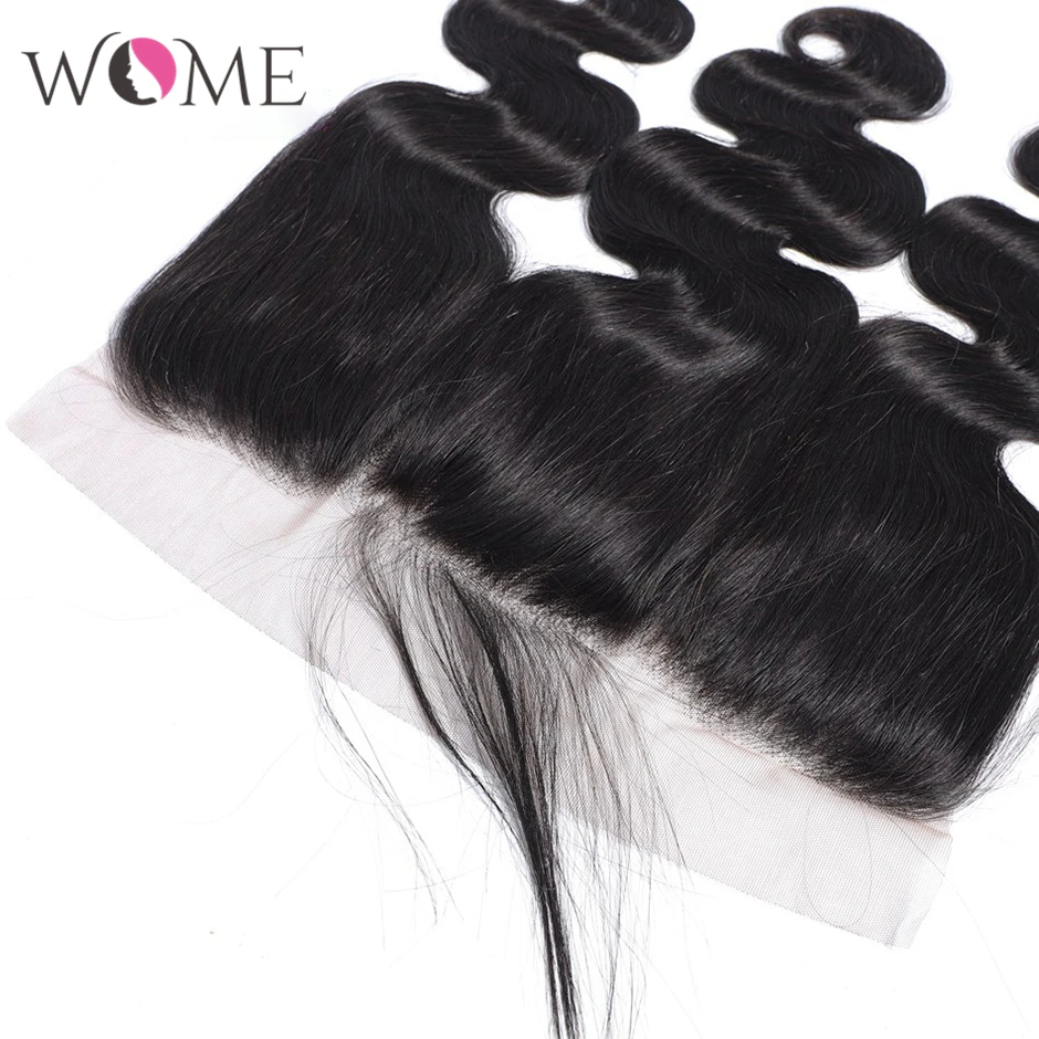 Женские волосы 13X4 волнистые фронтальные бразильские человеческие Фронтальная