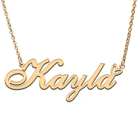 kayla name tag necklace personalized pendant jewelry gifts for mom daughter girl friend birthday christmas party present