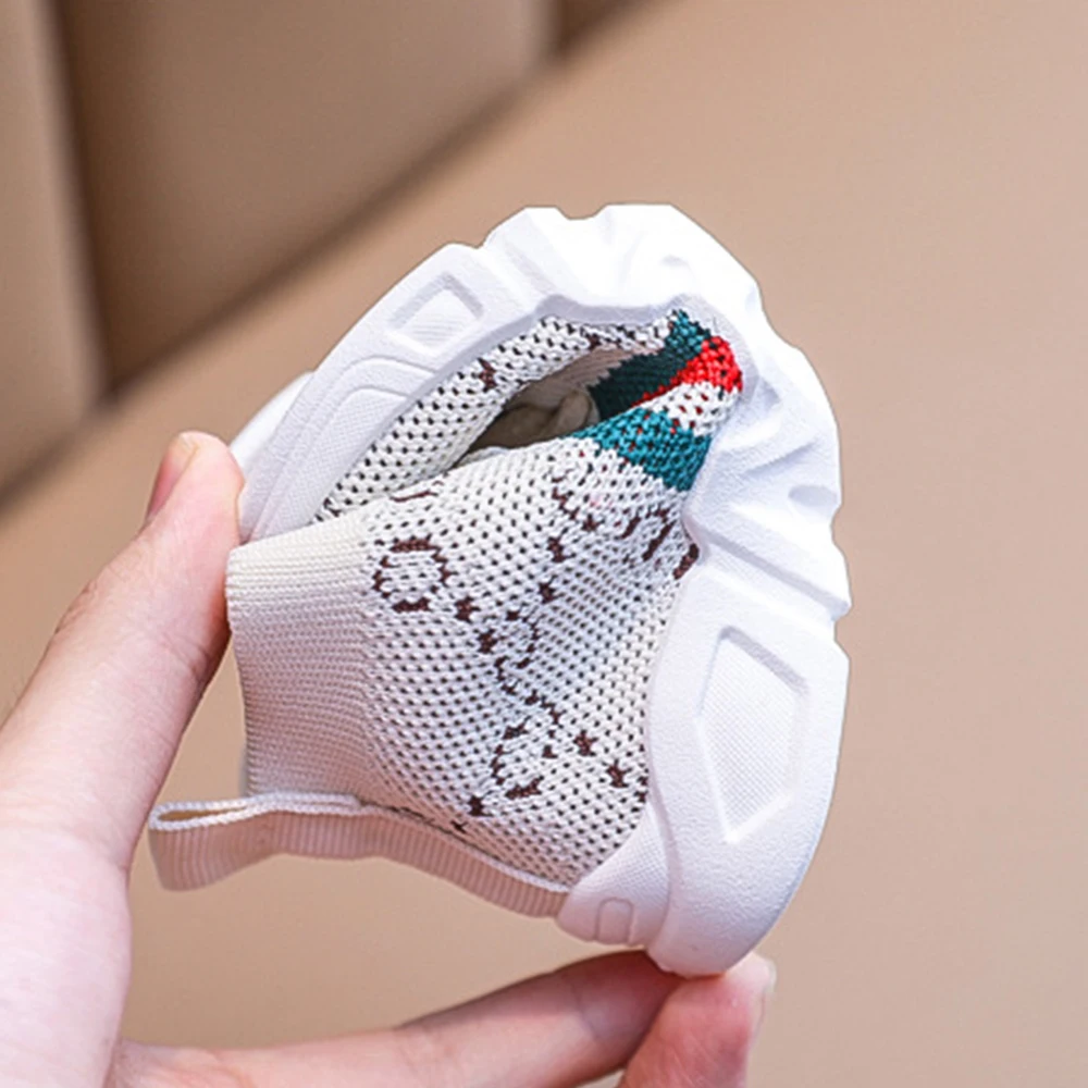 

New Kids Shoes Anti-slip Soft Rubber Bottom Baby Sneaker Casual Flat Sneakers Shoes Children size Kid Girls Boys Sports Shoes