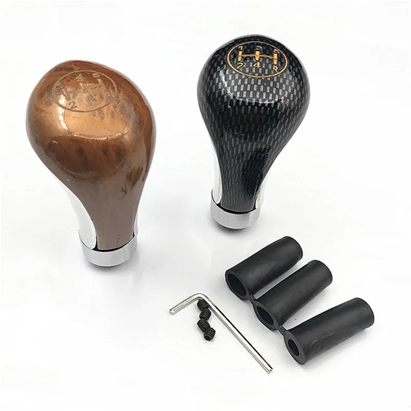 

Автомобильная алюминиевая ручная рычаг переключения передач в стиле углеродного волокна ручка переключения передач/ручка переключения передач Универсальная MT