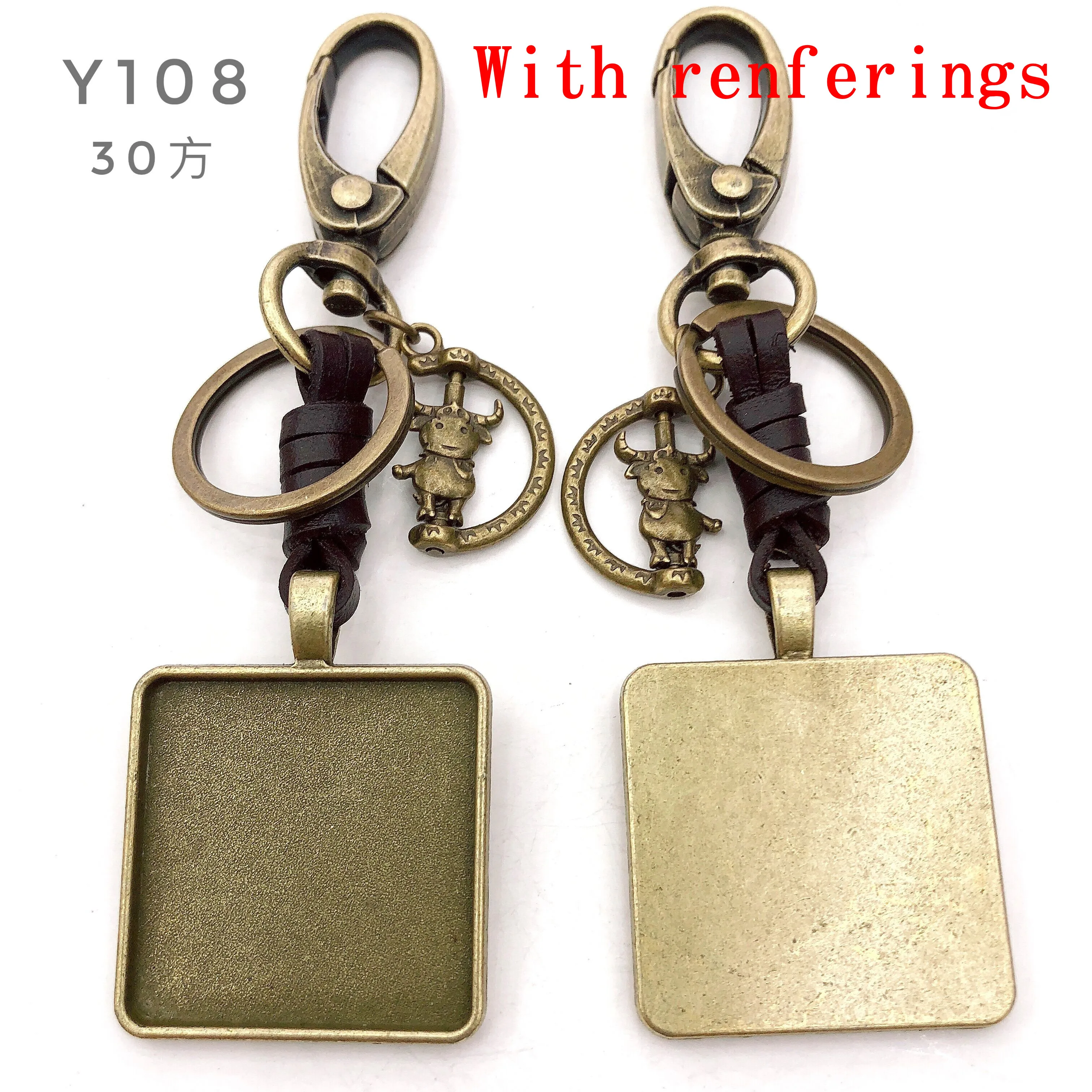 Металлическая вращающаяся подвеска бык цепочка для ключей браслет ожерелье