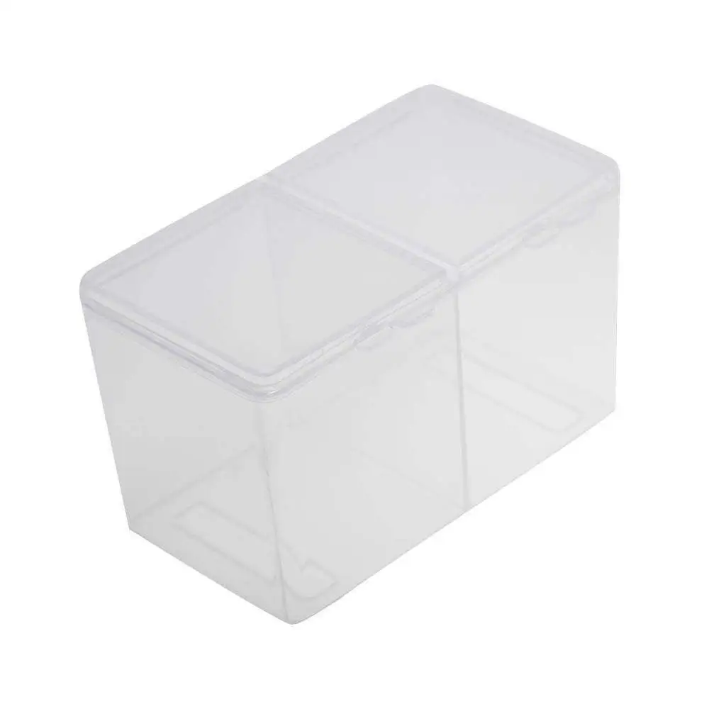 Microblading прозрачная коробка для хранения хлопковых листов с двойными сетками