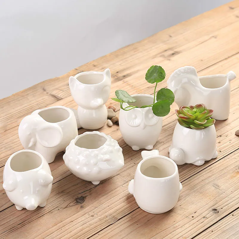 Творческий Керамика горшок для растений ящик комнатных карликовые деревья сад