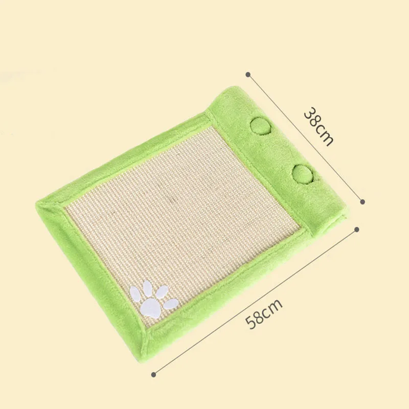 

Cat Scratchpad Natural Sisal Cat Feet Mat with Ball Interactive Cat Exercise Toy Protective Furniture Sofa Cat Training Toys