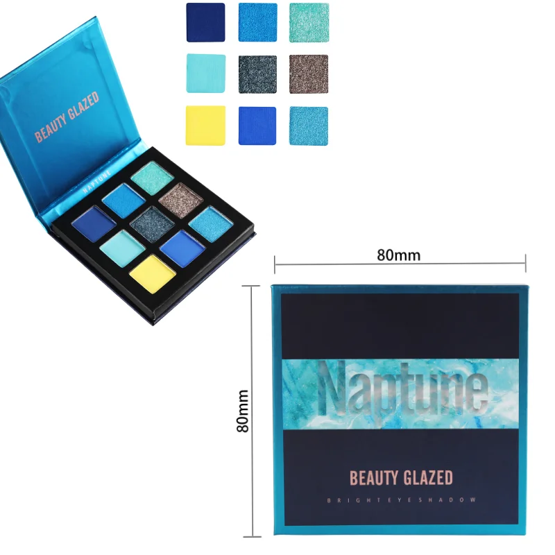 Beauty Glazed 9 цветов бархатные матовые тени для век Сияющие блестящие пигментные