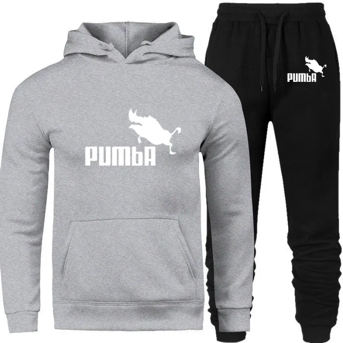 PUMBA 2020 новая мода мужские толстовки костюмы брендовый спортивный костюм для