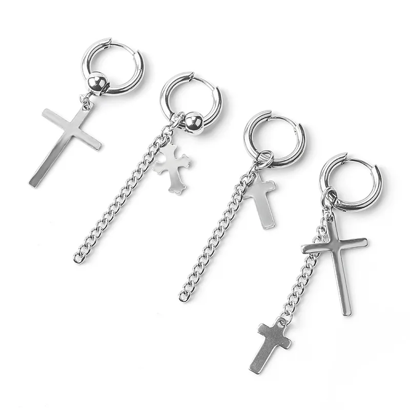 Серьги-подвески из нержавеющей стали для мужчин и женщин стильные украшения