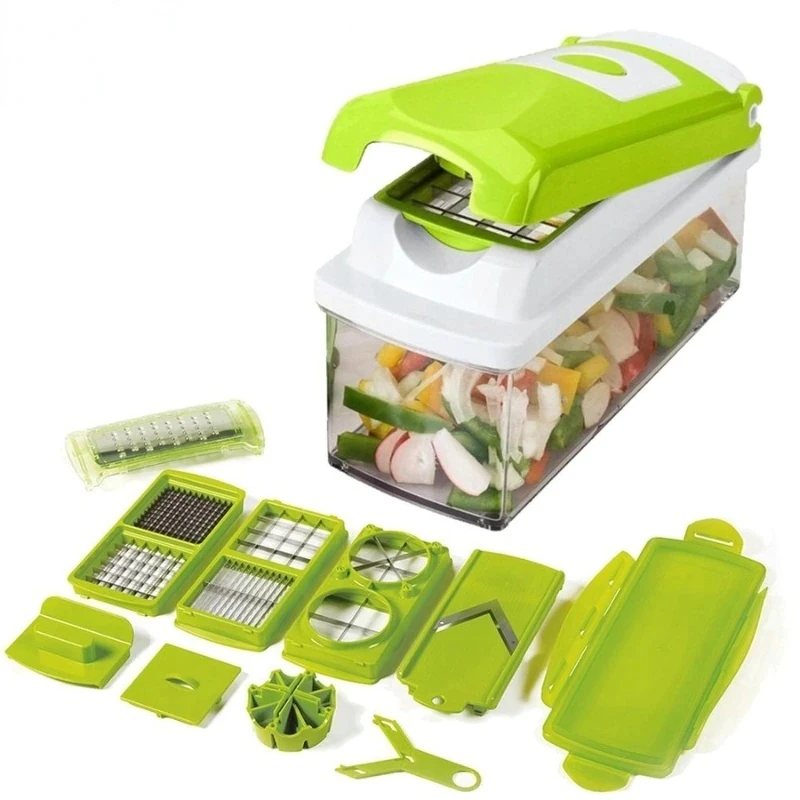 

10 In 1 Kitchen Chopping Artifact Multifunctional Vegetable Cutter Slicer Food Chopper French Fries Cutter Fruit Dicer Gadgest