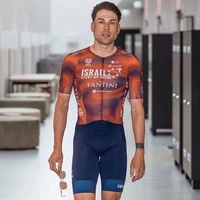 summer 2021 israel start up nation cycling team clothing mens short sleeve jersey sets roupa ciclismo maillot bike bib shorts