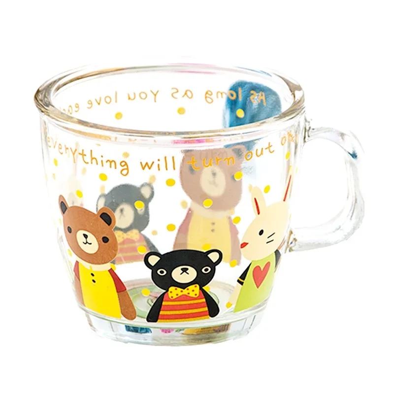 Стакан для воды и чая Термостойкое стекло мультяшный стакан детей креативный