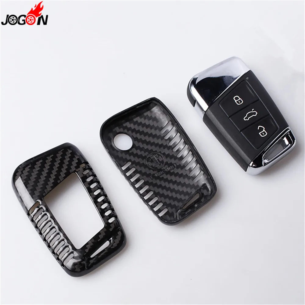 Защитный чехол из углеродного волокна для ключа с дистанционным управлением VOLKSWAGEN Passat B8 2015 2016 2017 VW Arteon 2018