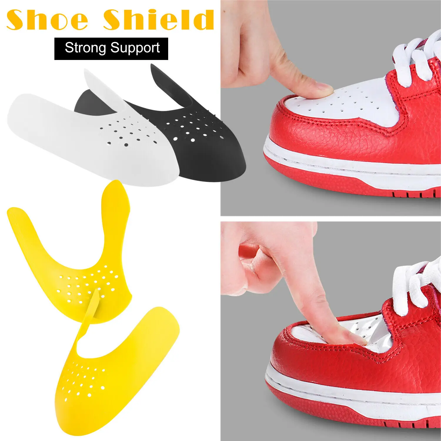 1 пара моющийся носок поддержка обуви защита кроссовок от складывания гибкая