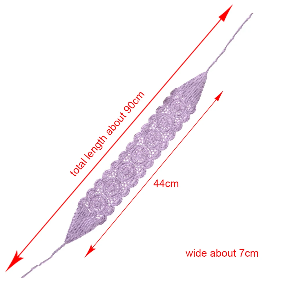 Haimeikang New Crochet Hair Band Women Scarf Solid Color Knitting Headbands Bandanas Wide Elastic Hairbands Fashion Accessories |