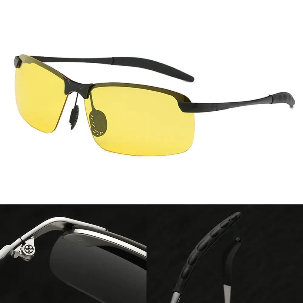 1 пара HD очки ночного видения для вождения поляризованные солнцезащитные мужские