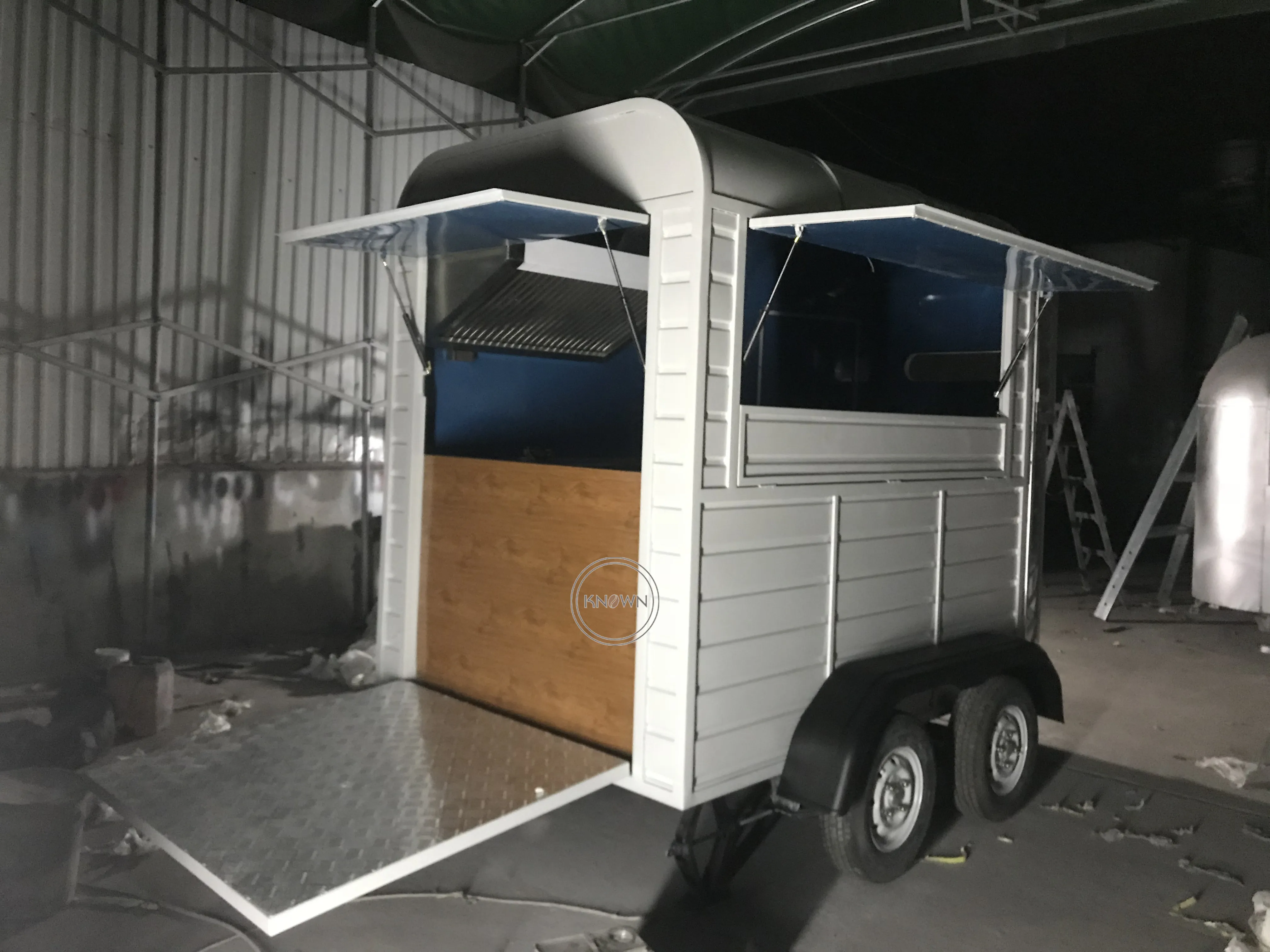 Белый Цвет мобильный Кухня Еда тележка для продажи хот-догов Кофе открытый