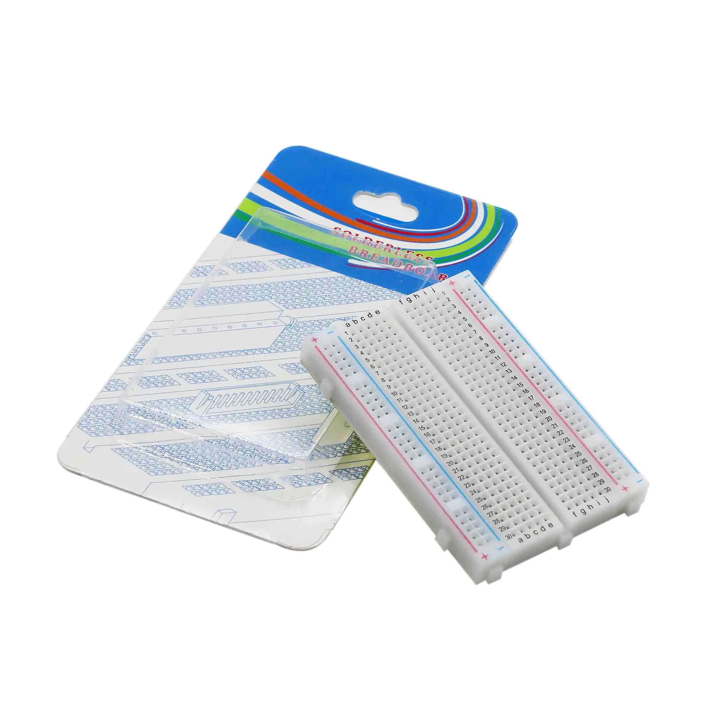 White with packaging Мини хлебная доска/Макет 8,5 см x 5,5 см 400 отверстия прозрачный/белый DIY Электронный экспериментальный универсальный PCB - Цвет: White with packaging