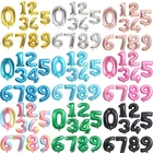 1 шт., фольгированные воздушные шары в форме цифр, 4042 дюйма