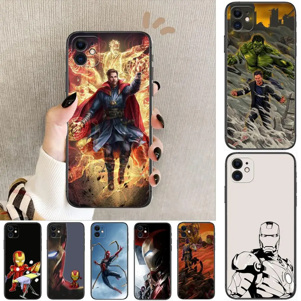 

Marvel The Avengers Phone Cases For iphone 11 Pro Max case 12 Pro Max 8 PLUS 7 PLUS 6S iphone XR X XS mini mobile cell women