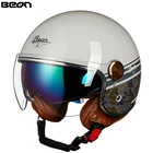 Шлем мотоциклетный с двойными линзами, в стиле ретро