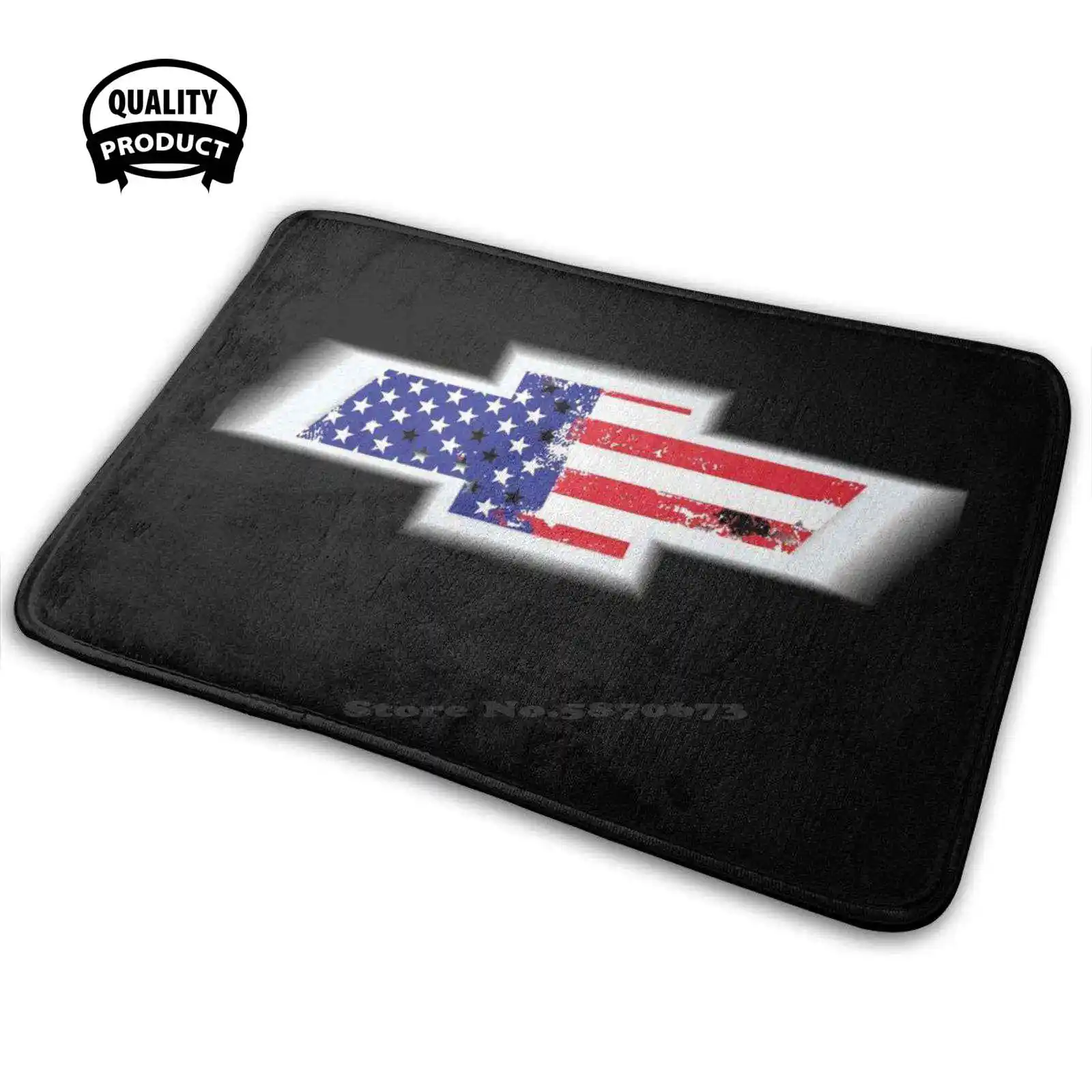 США Мурика Автомобиль Грузовик Раритетный Светящийся Удобный Коврик для Двери Ковер Подушка Chevelle El Camino Impala Monte Carlo Nova Chevrolet