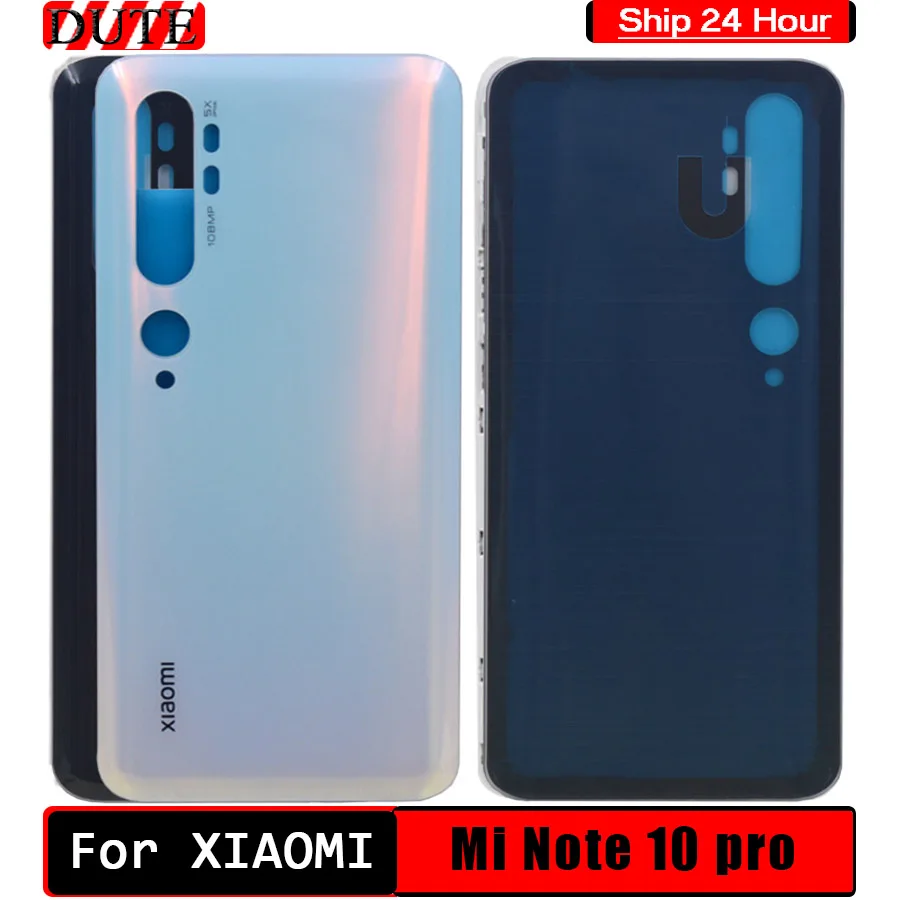 100% новый чехол для аккумулятора xiaomi mi note 10 pro задняя крышка из стекла корпус cc9